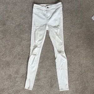 Hollister Women's High Rise Jeans - Cream